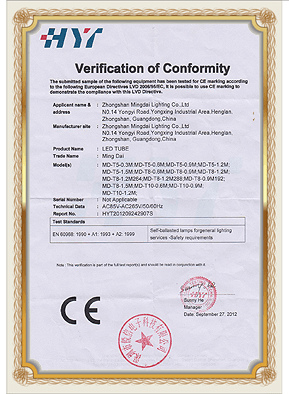 HY Verification of Conformity ...