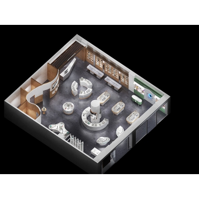 glass optical display cabi...