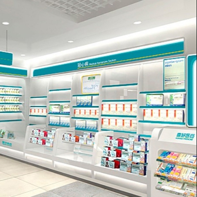 pharmacy shop display cabi...