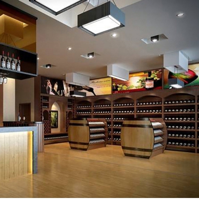 tobacco and wine display c...